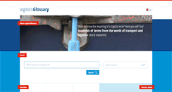 Desktop Screenshot of logisticsglossary.com